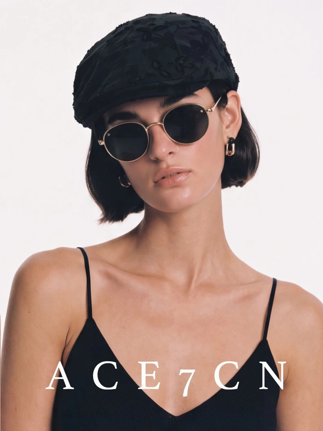 Embossed Burnout Flat Cap — ACE7CN