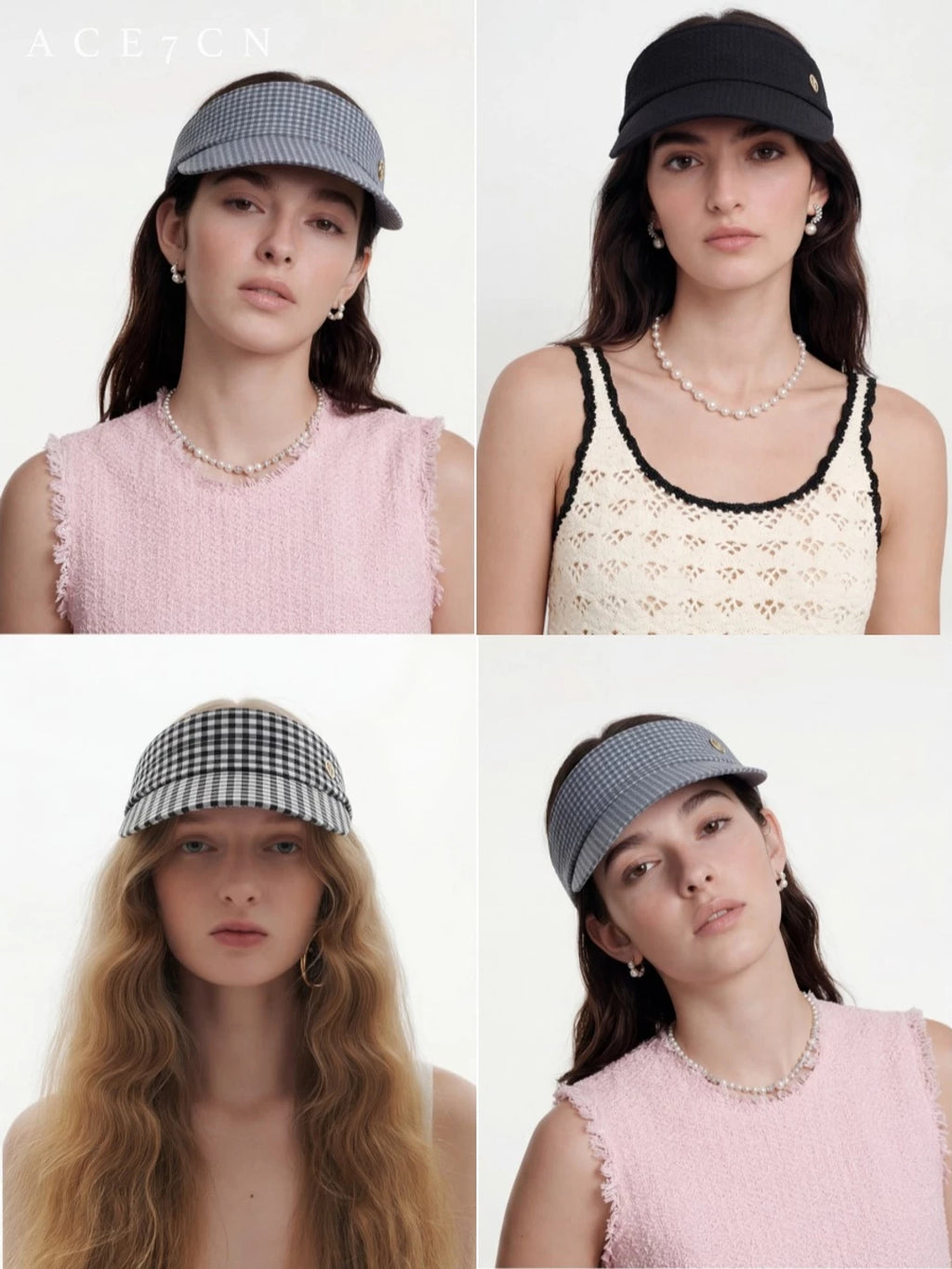 Plaid Headband Visor — ACE7CN