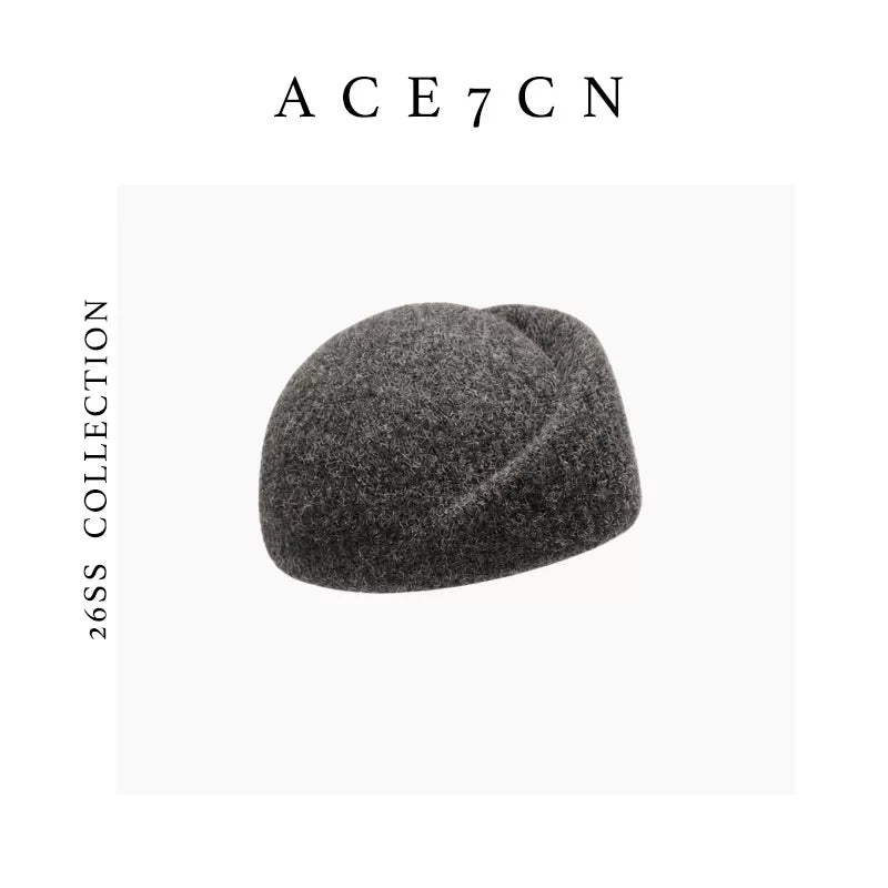 Brimless Wool-Blend Pillbox Hat — ACE7CN