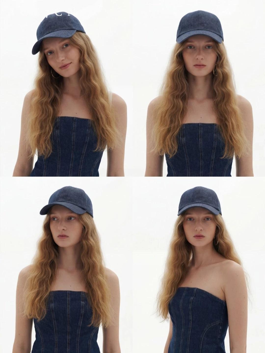 Raw-Denim Baseball Cap — ACE7CN