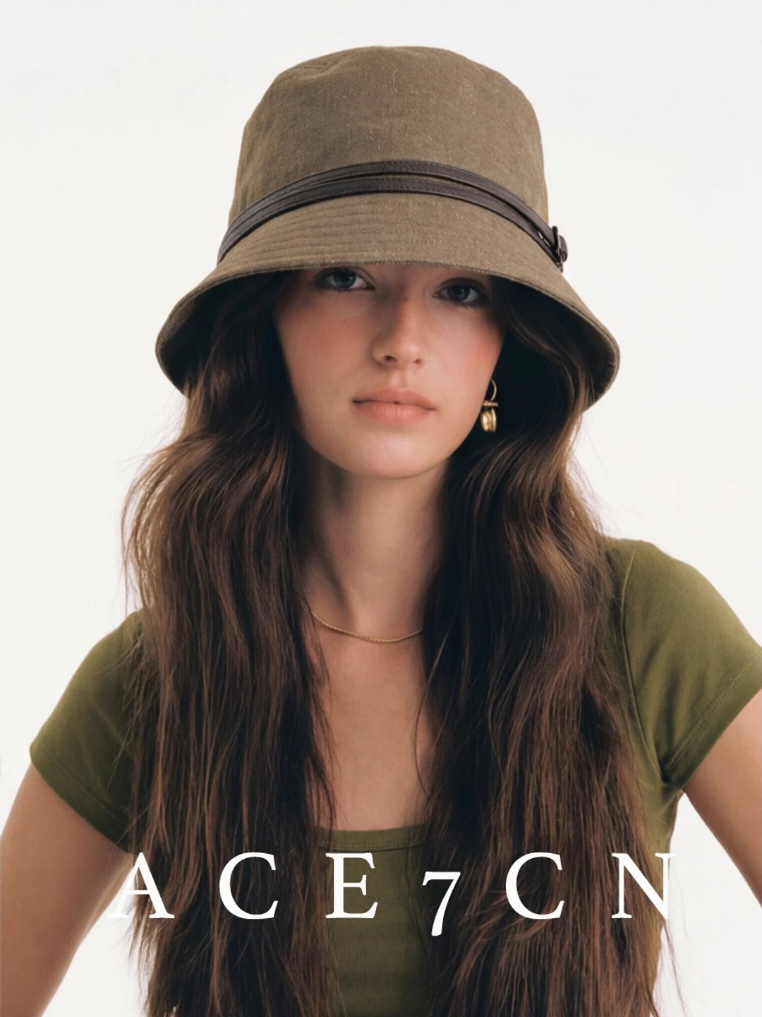 Downturned-Brim Bucket Hat — ACE7CN