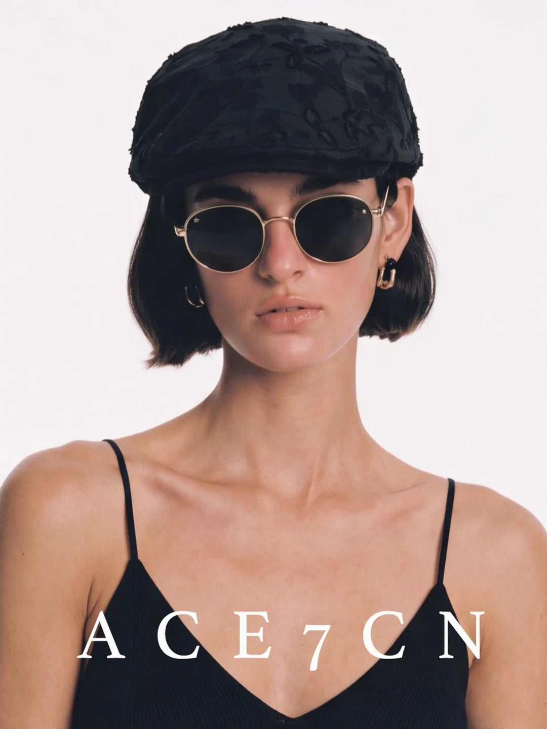Embossed Burnout Flat Cap — ACE7CN
