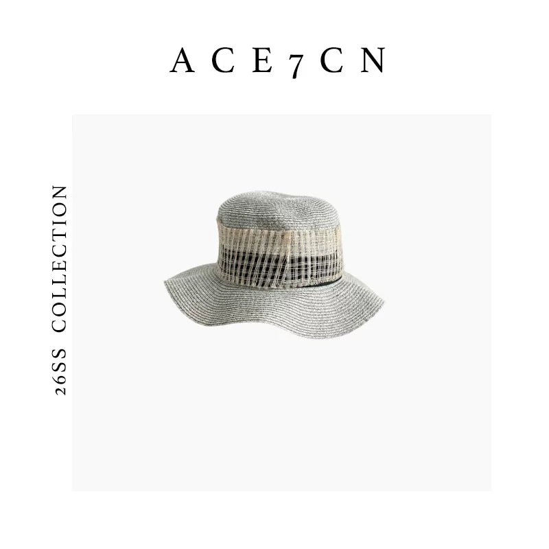 Gray Runway Straw Fedora — ACE7CN