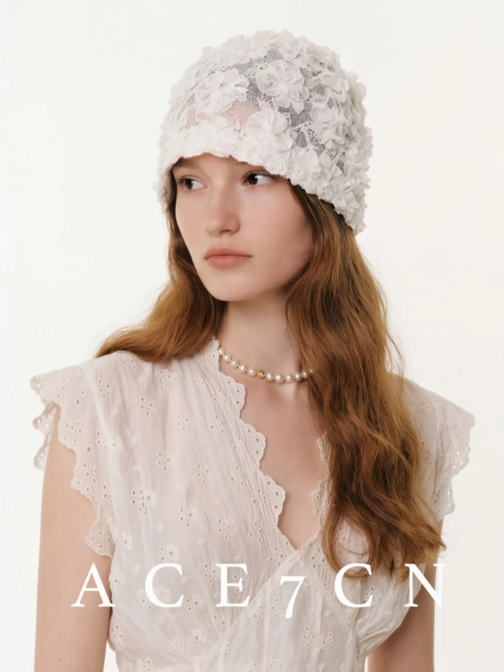 Rose-Flower Head Scarf Hat — ACE7CN