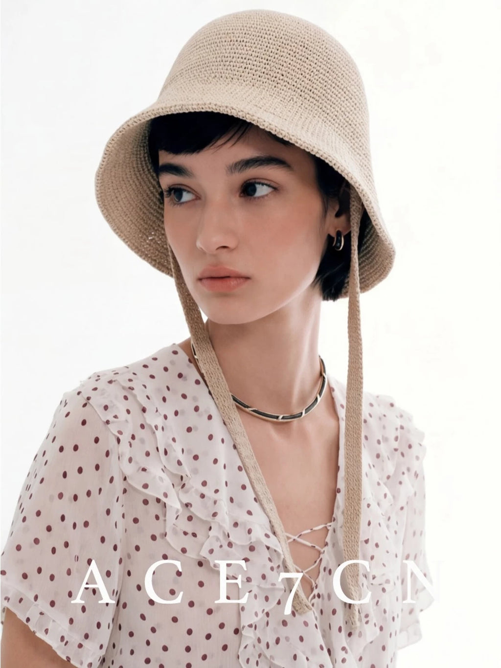 Tie-Strap Crochet Bucket Hat — ACE7CN