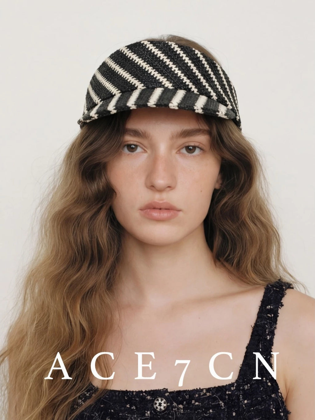 Hand-Woven Straw Headband Visor — ACE7CN