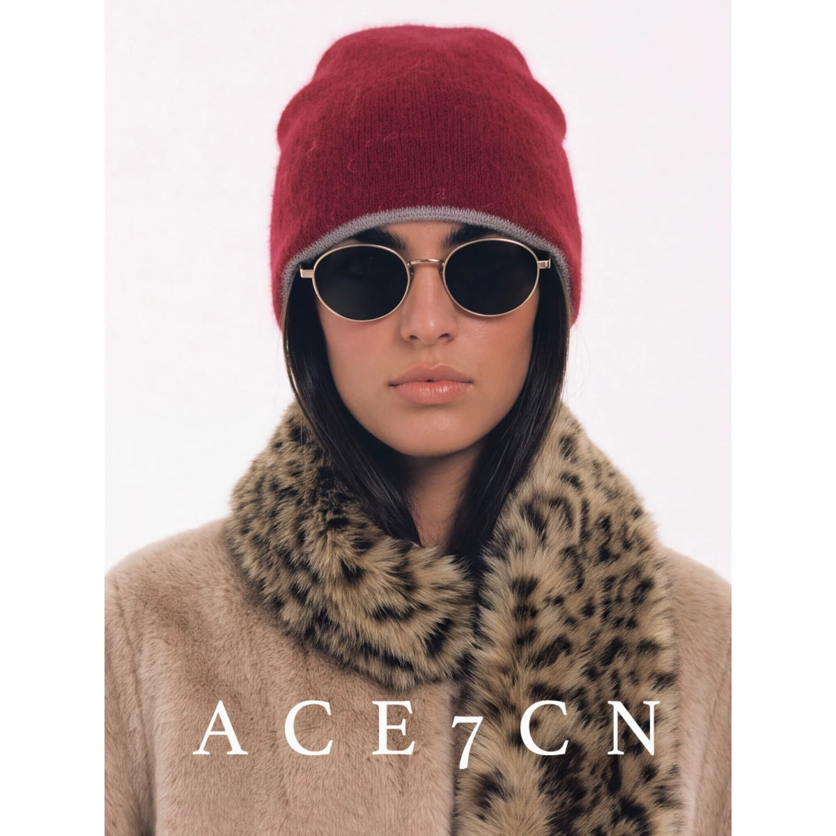 Two-Tone Minimalist Knit Beanie — ACE7CN
