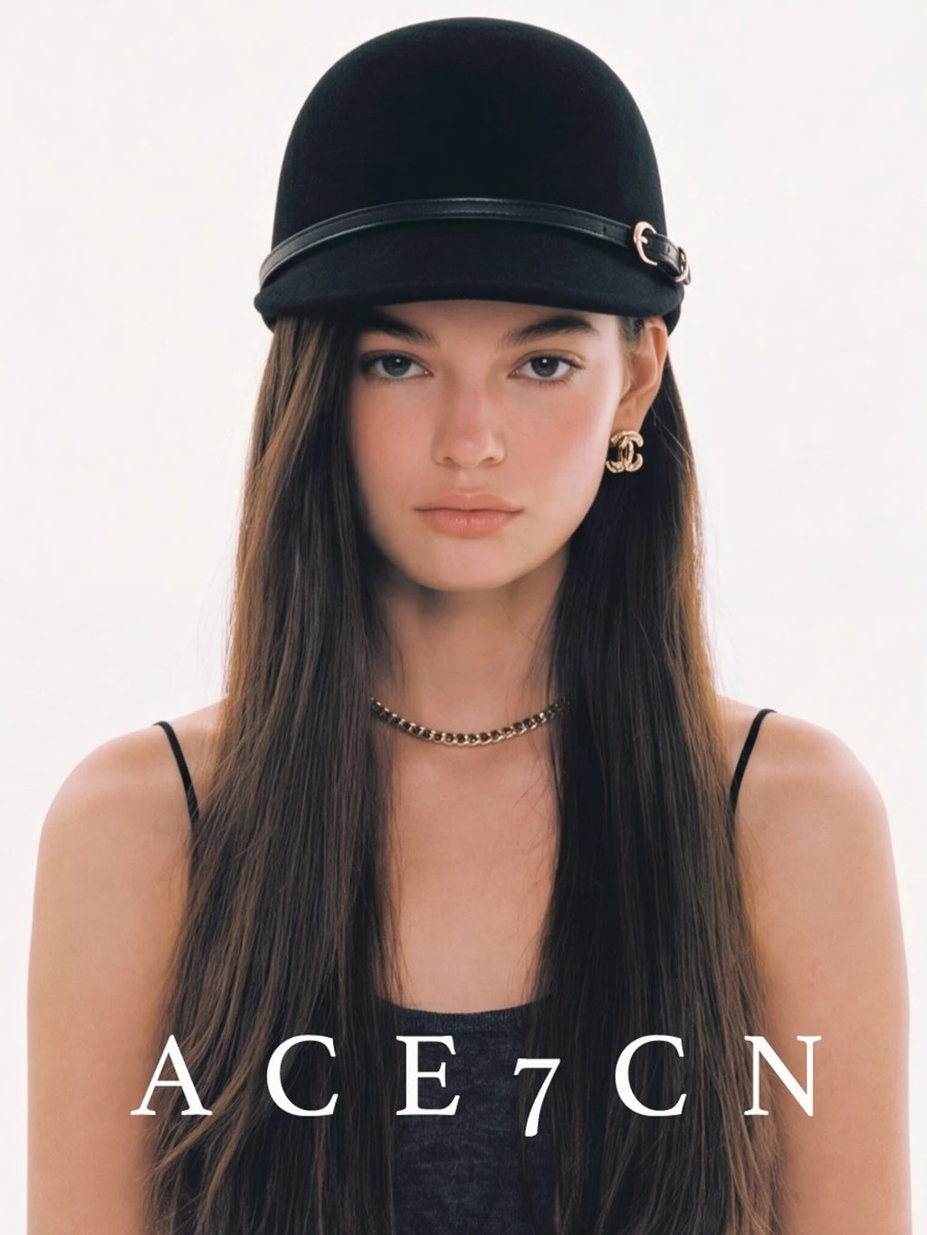 Dome-Crown Wool Felt Equestrian Cap — ACE7CN