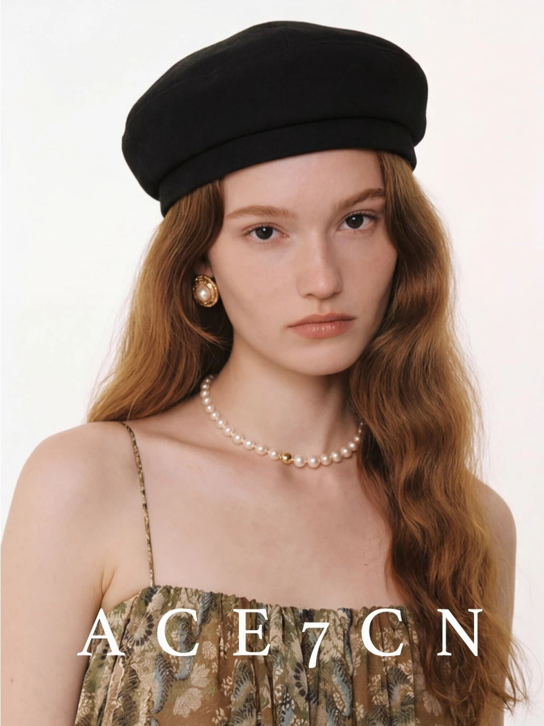 Soft Suede Painter Beret — ACE7CN