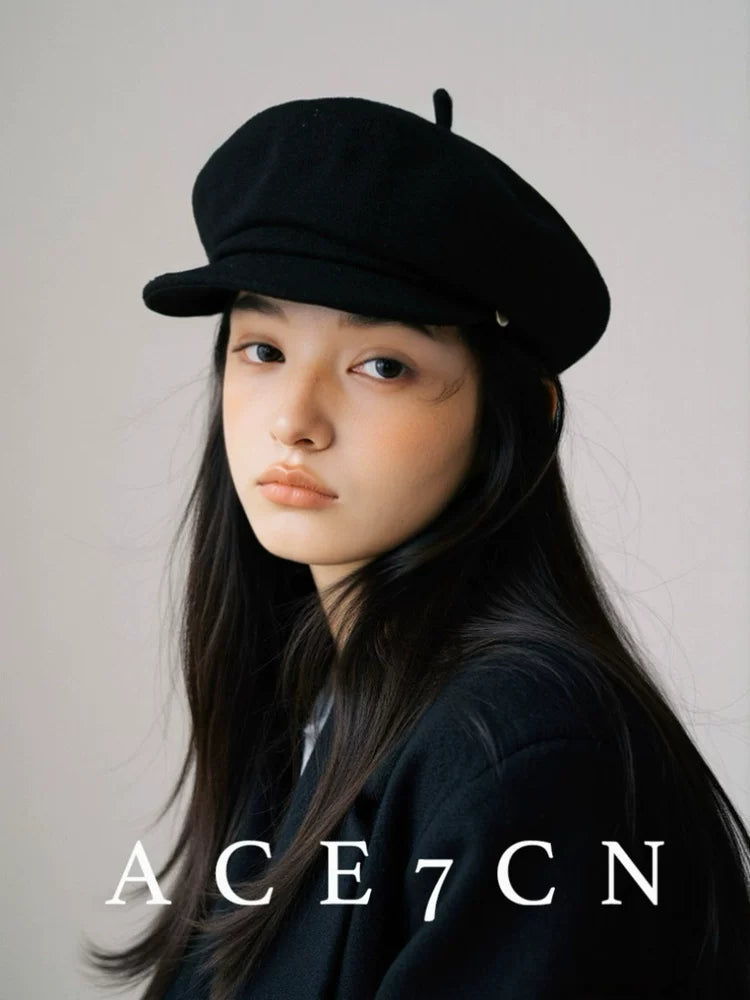 Octagonal Wool Painter Cap — ACE7CN