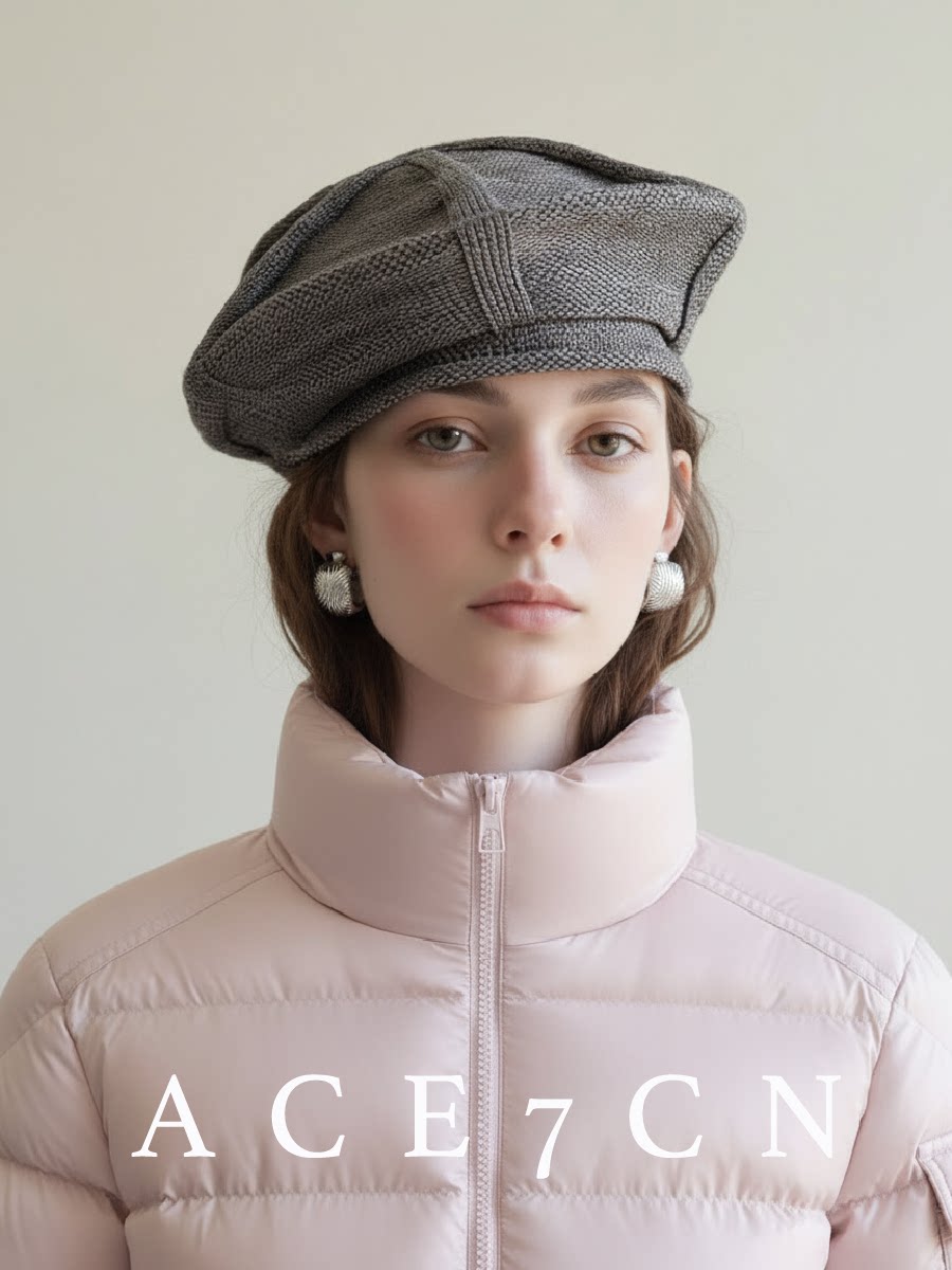 Slouchy Octagonal Painter Beret — ACE7CN