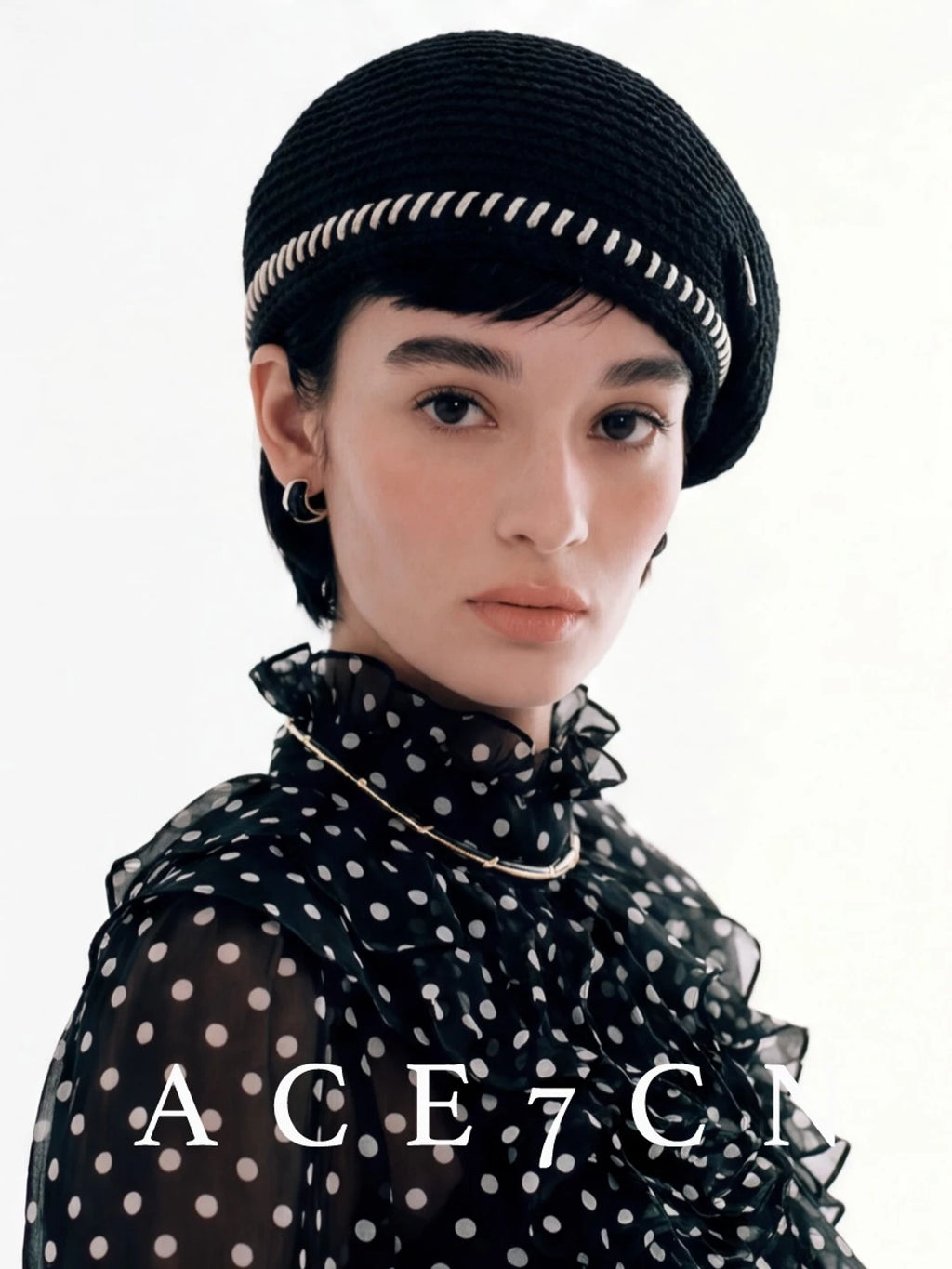 Hand-Stitched Pillbox Beret — ACE7CN