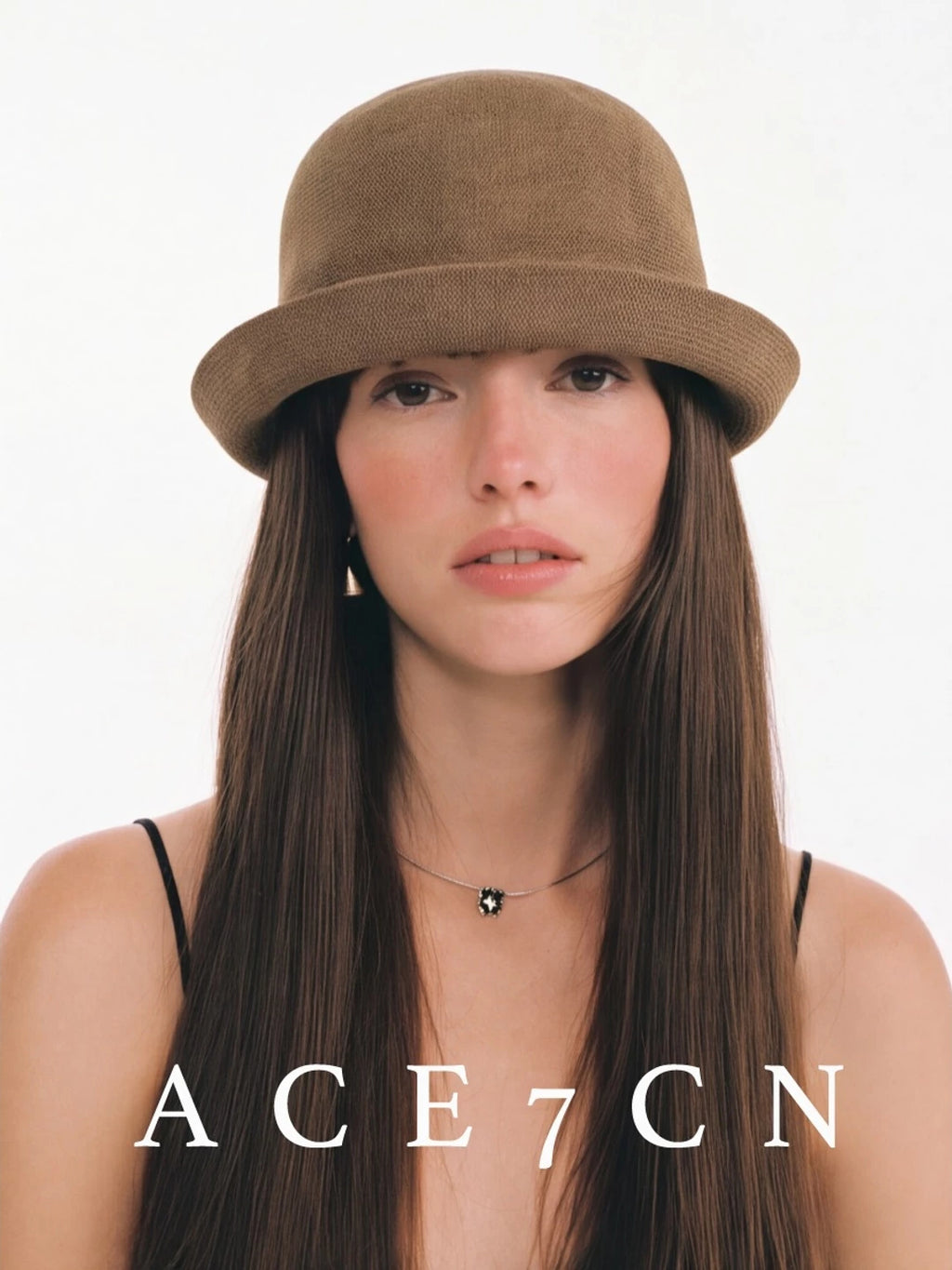 Ultra-Thin Linen Roll-Brim Bucket Hat — ACE7CN