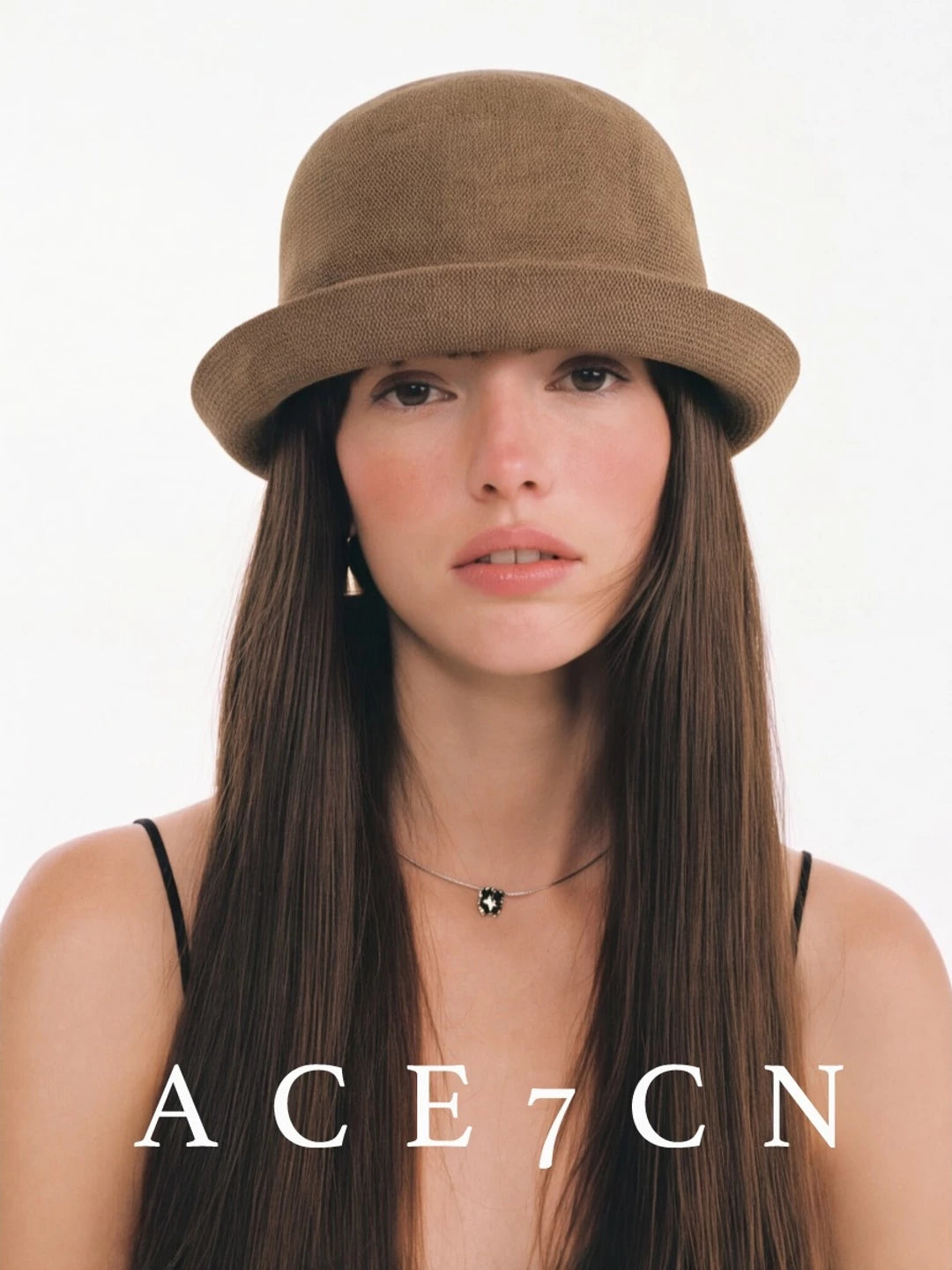 Ultra-Thin Linen Roll-Brim Bucket Hat — ACE7CN
