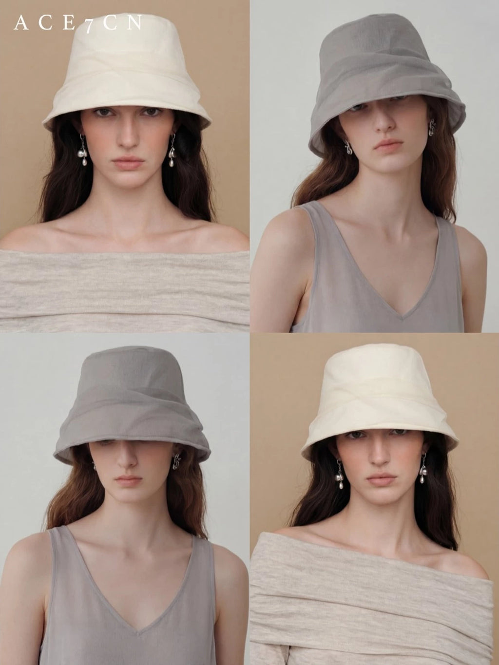 Sheer Gauze Bucket Hat — ACE7CN