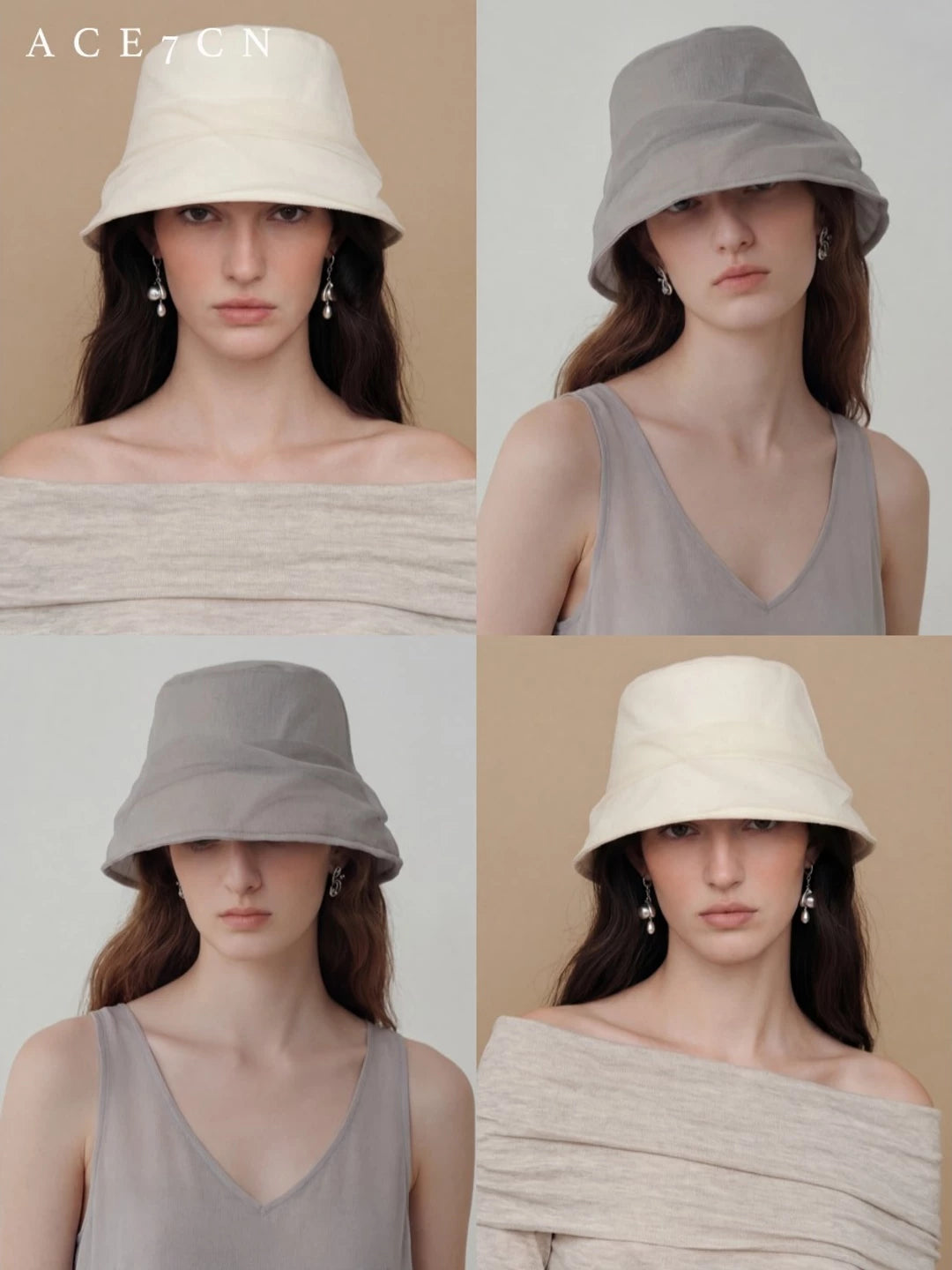 Sheer Gauze Bucket Hat — ACE7CN