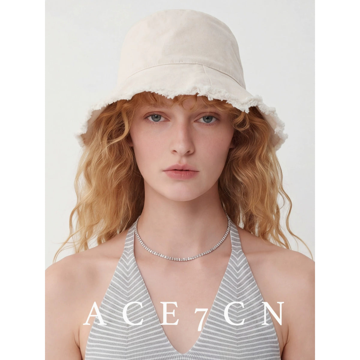 Lightweight Cotton Lampshade Bucket Hat — ACE7CN