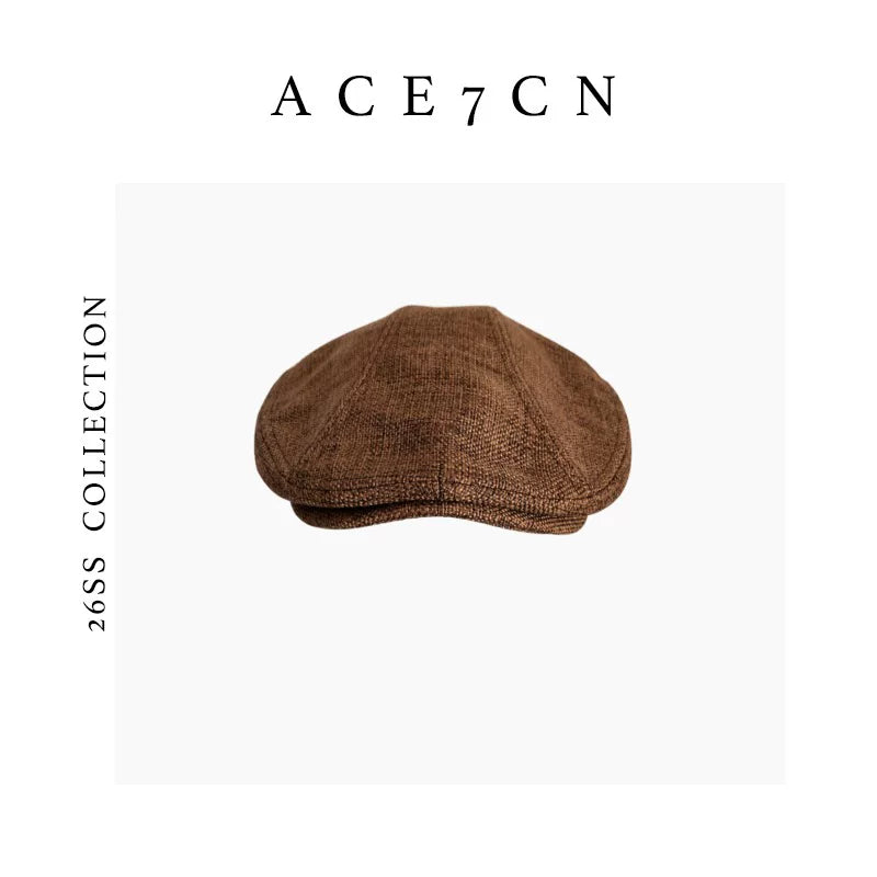 Linen Flat Cap — ACE7CN