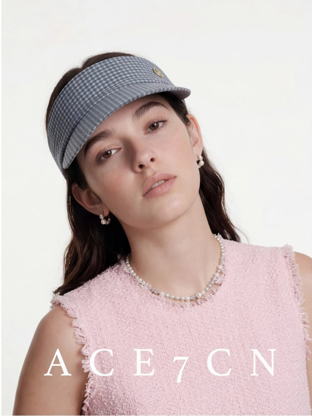 Plaid Headband Visor — ACE7CN