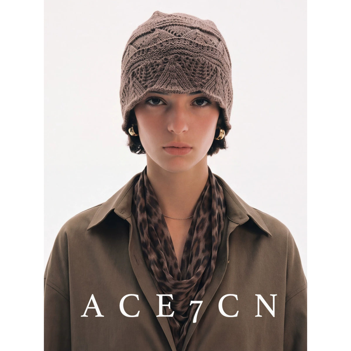 Slouchy Crochet Wrap Beanie — ACE7CN