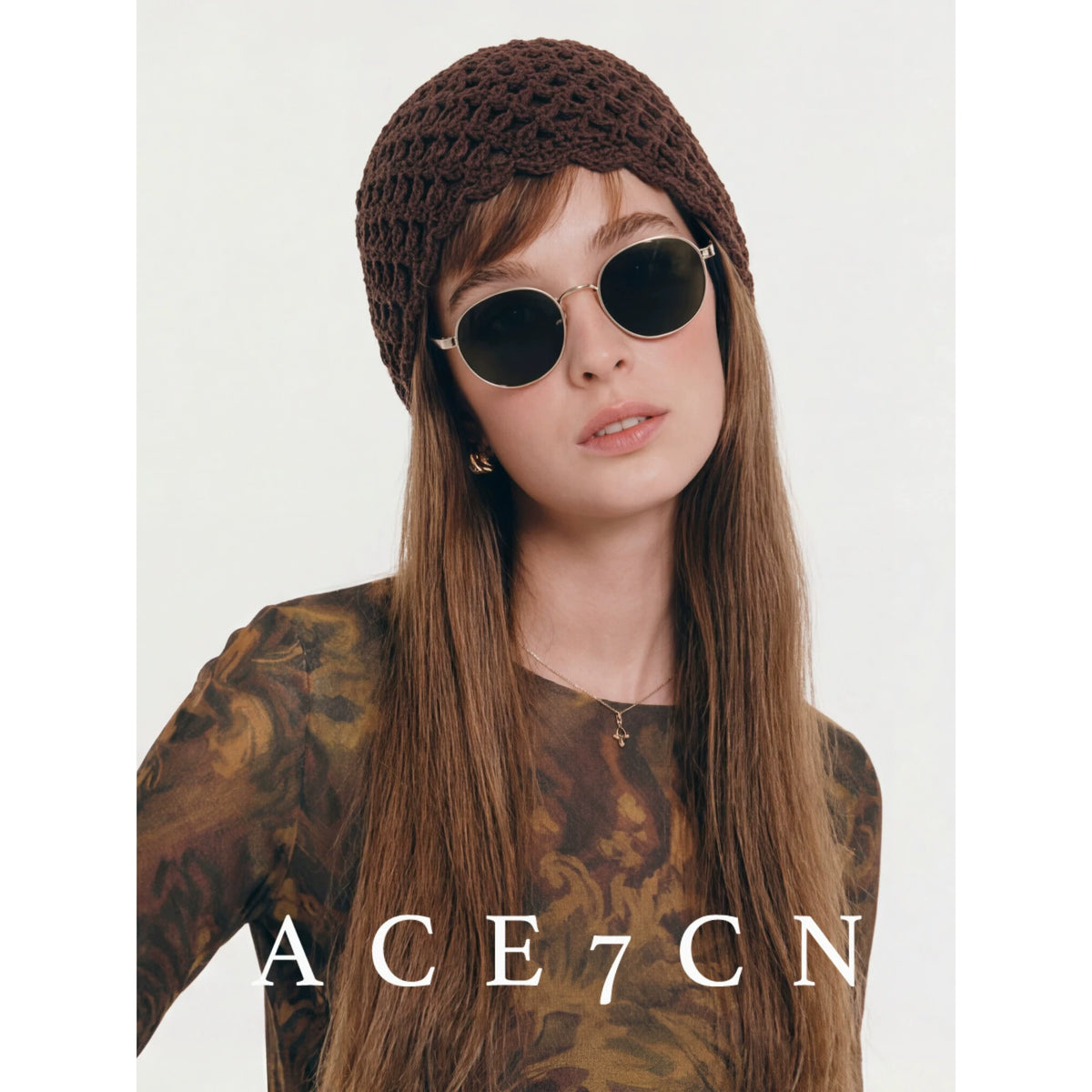Openwork Hand-Crochet Beanie — ACE7CN