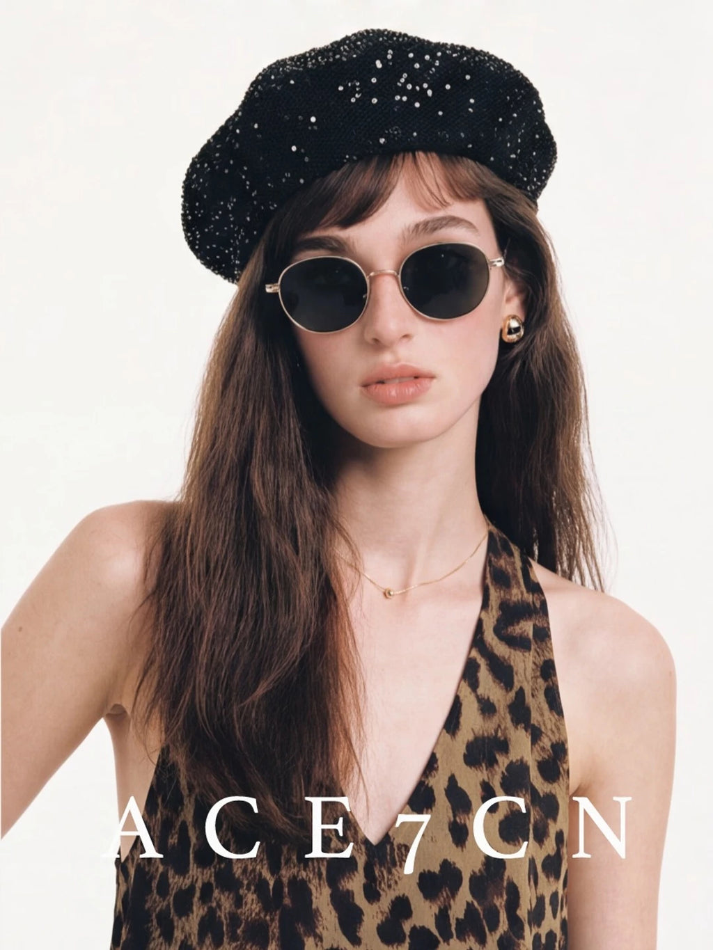 Fine Sequin Painter Beret — ACE7CN