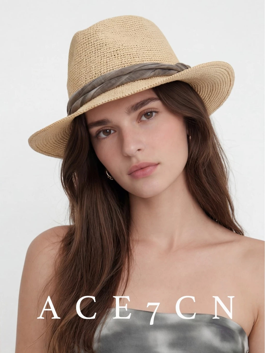 Hand-Crochet Raffia Hat — ACE7CN