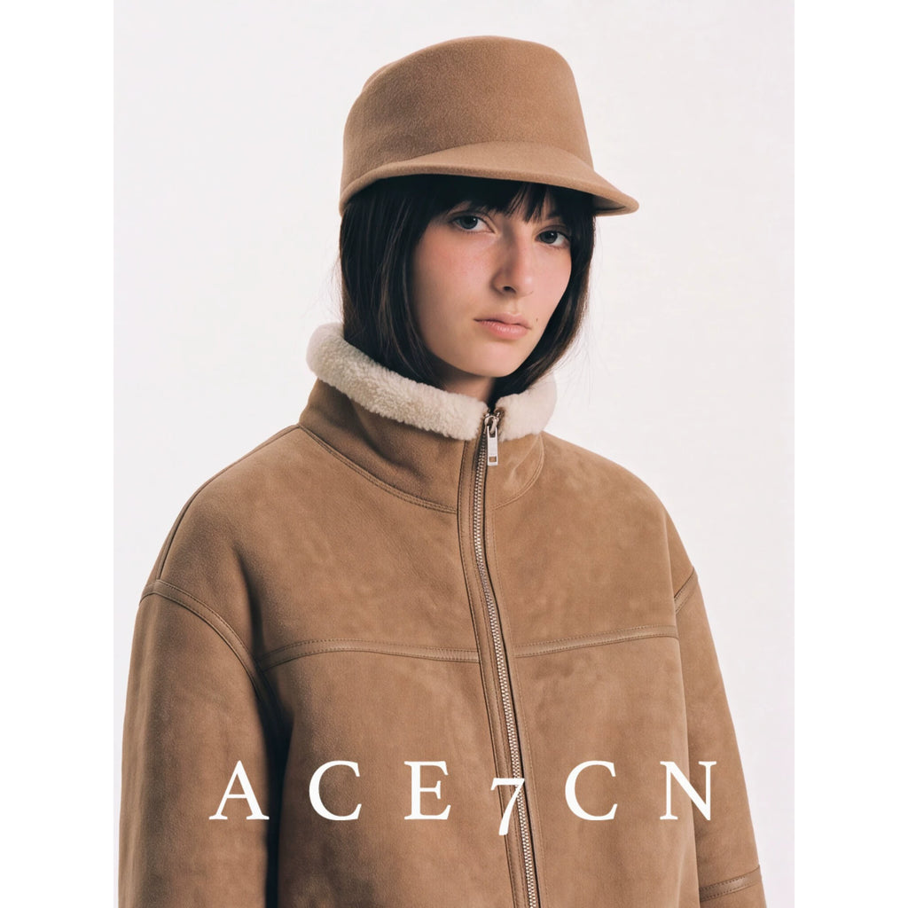 Sculpted Wool Felt Equestrian Cap — ACE7CN