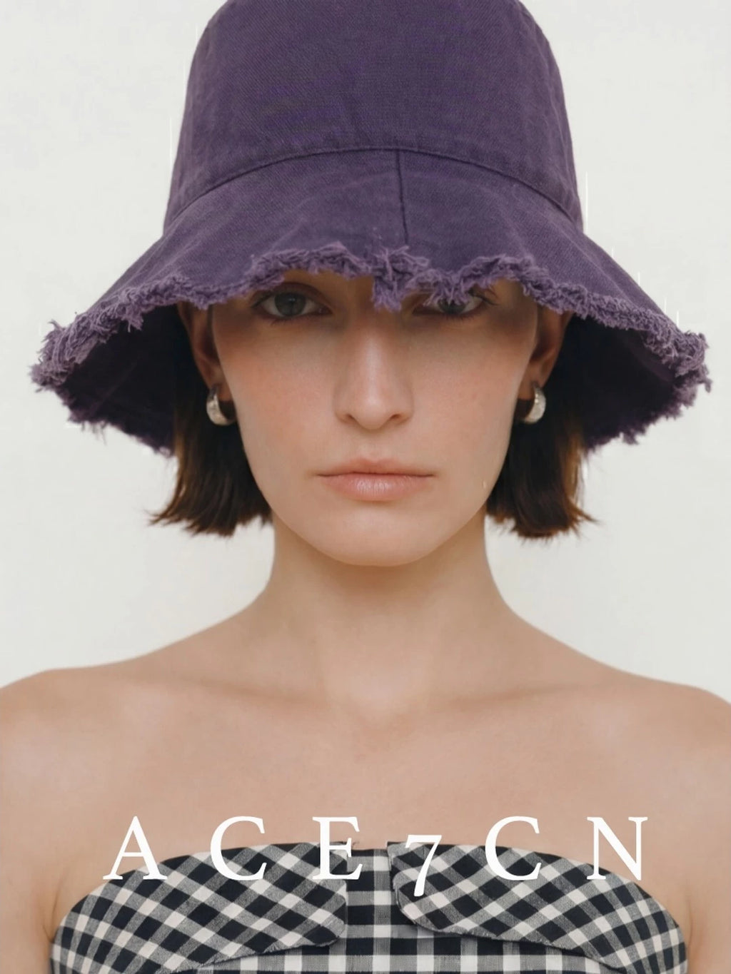 Lightweight Cotton Lampshade Bucket Hat — ACE7CN