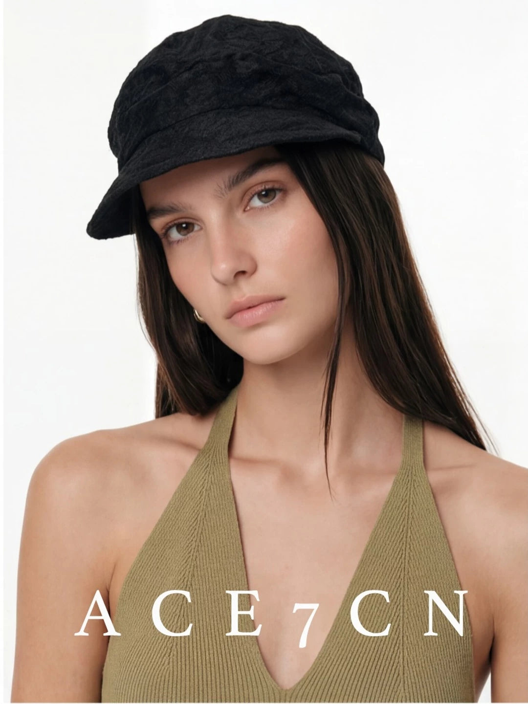 Soft-Crown Tencel Equestrian Cap — ACE7CN