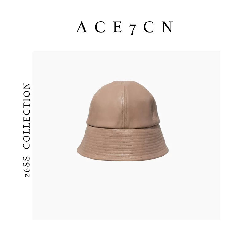 Round-Crown Cloche Bucket Hat — ACE7CN