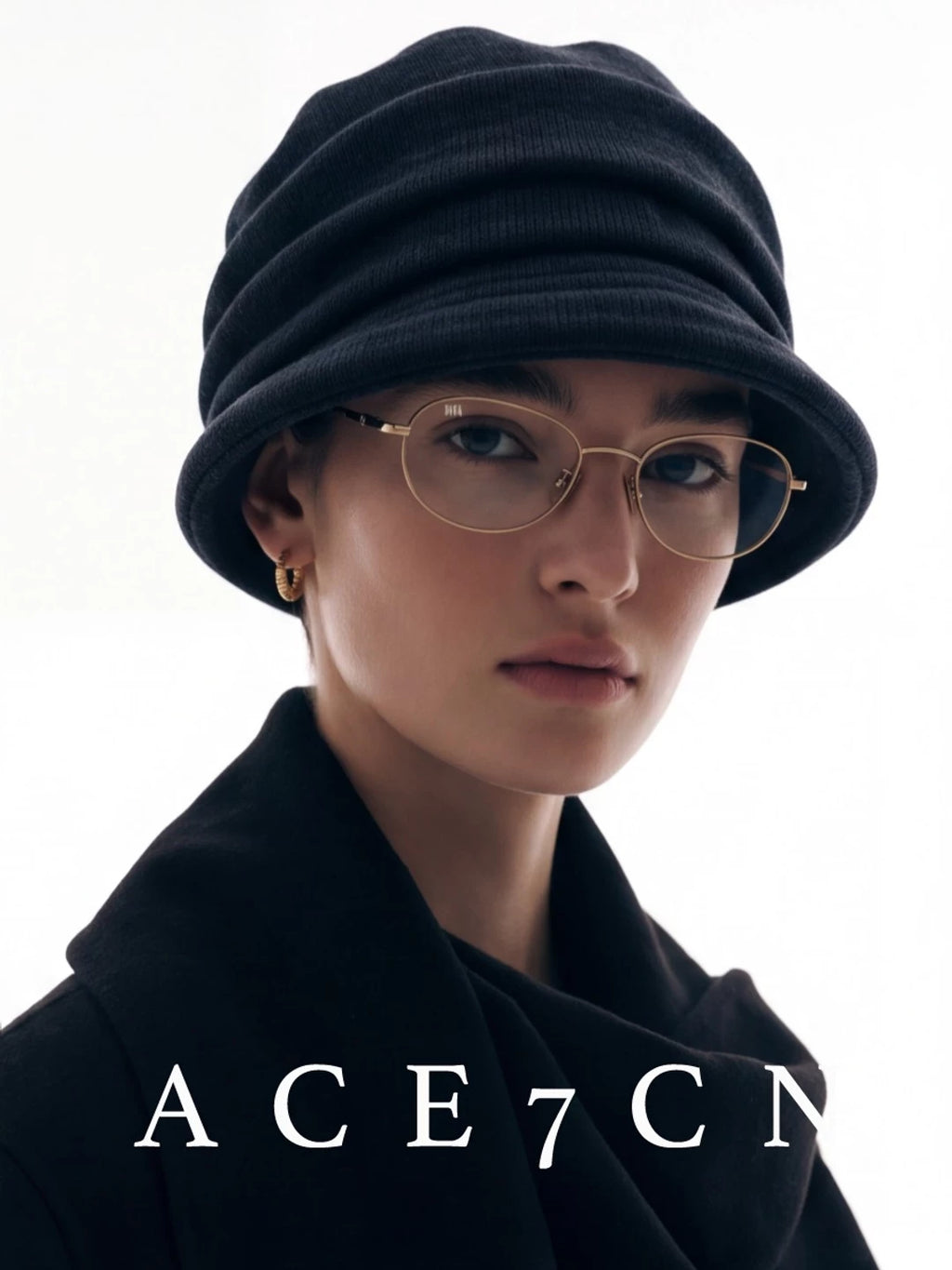 Pinched-Pleat Roll-Brim Bucket Hat — ACE7CN