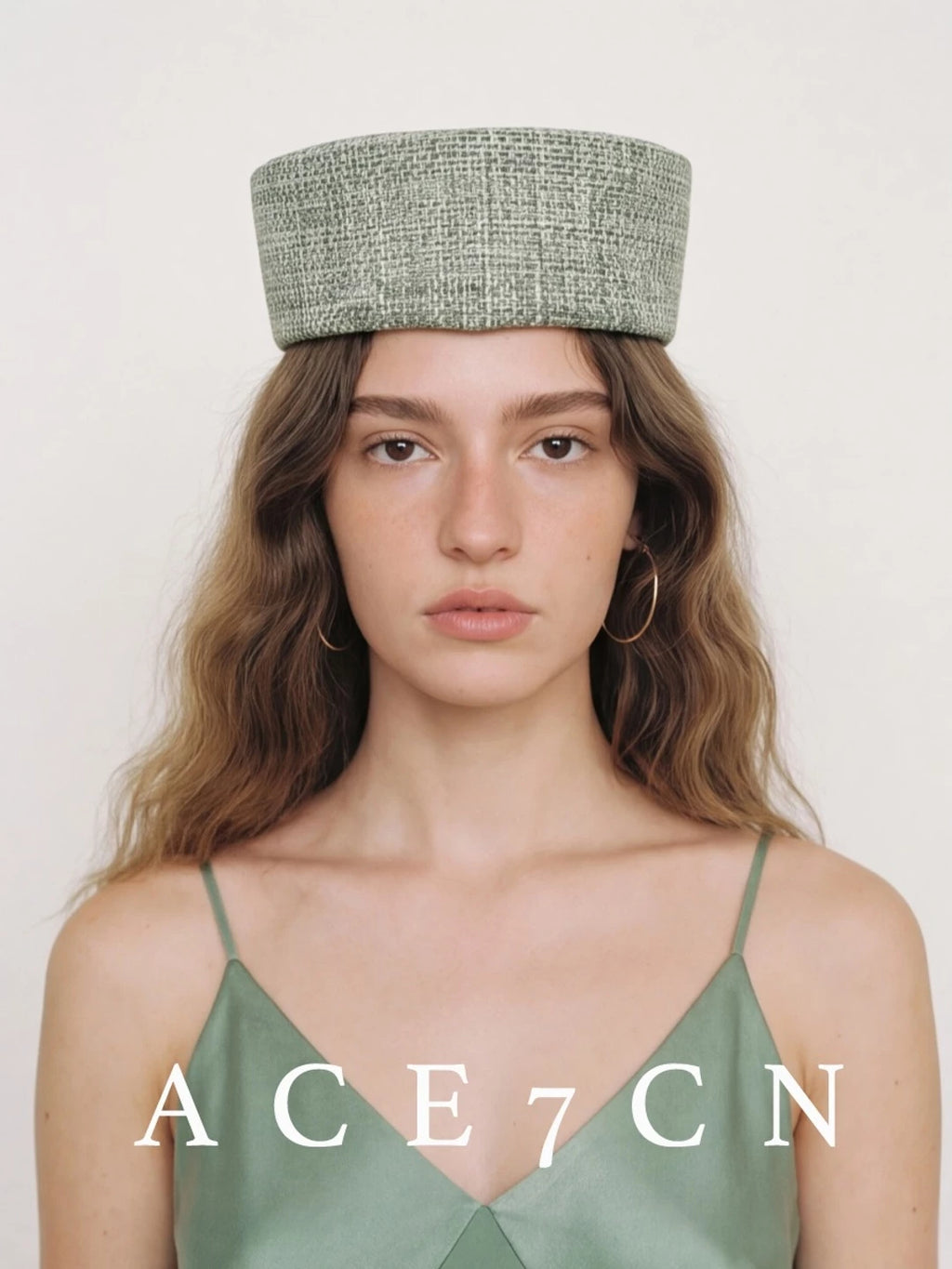 Hand-Woven Straw Pillbox Hat — ACE7CN