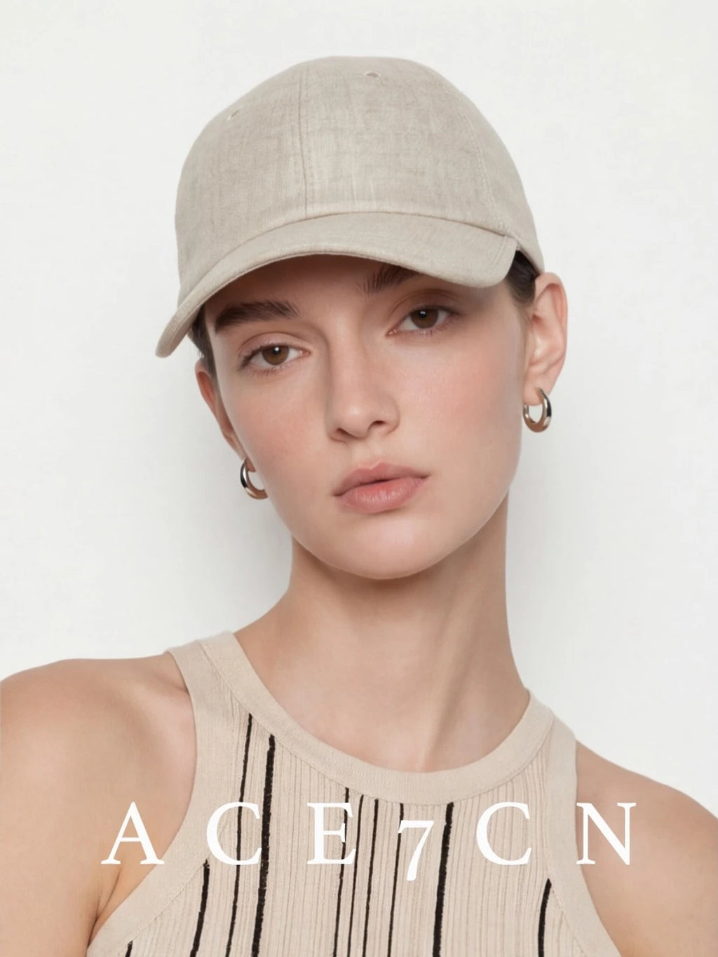 Pure Linen Baseball Cap — ACE7CN