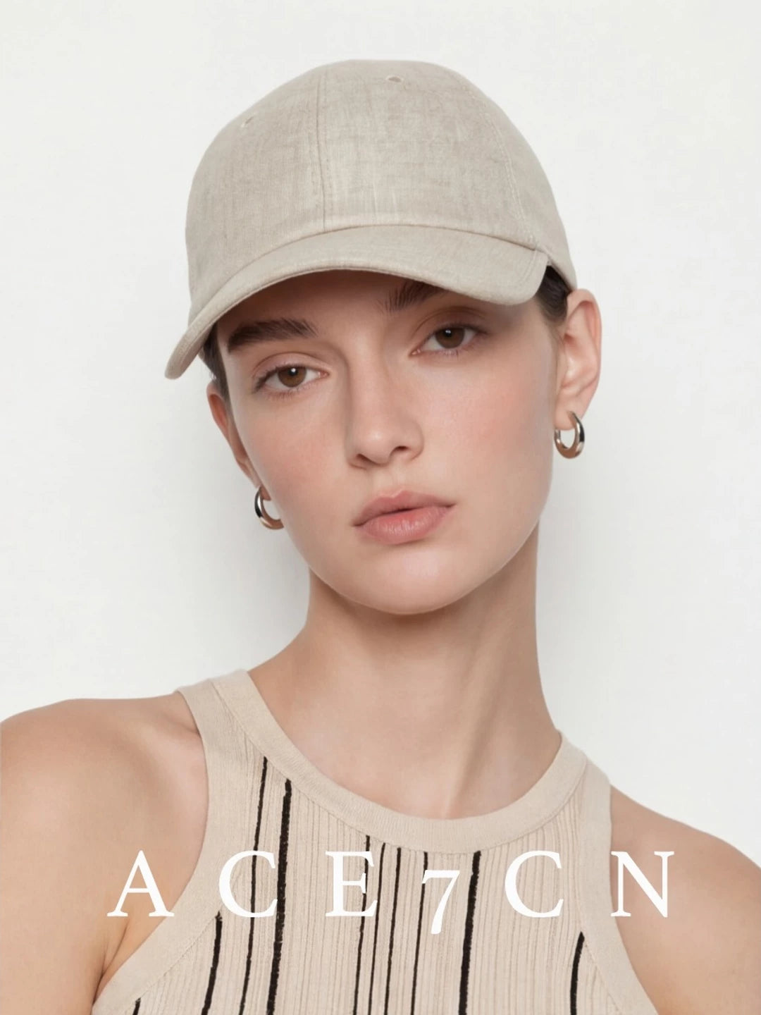 Pure Linen Baseball Cap — ACE7CN