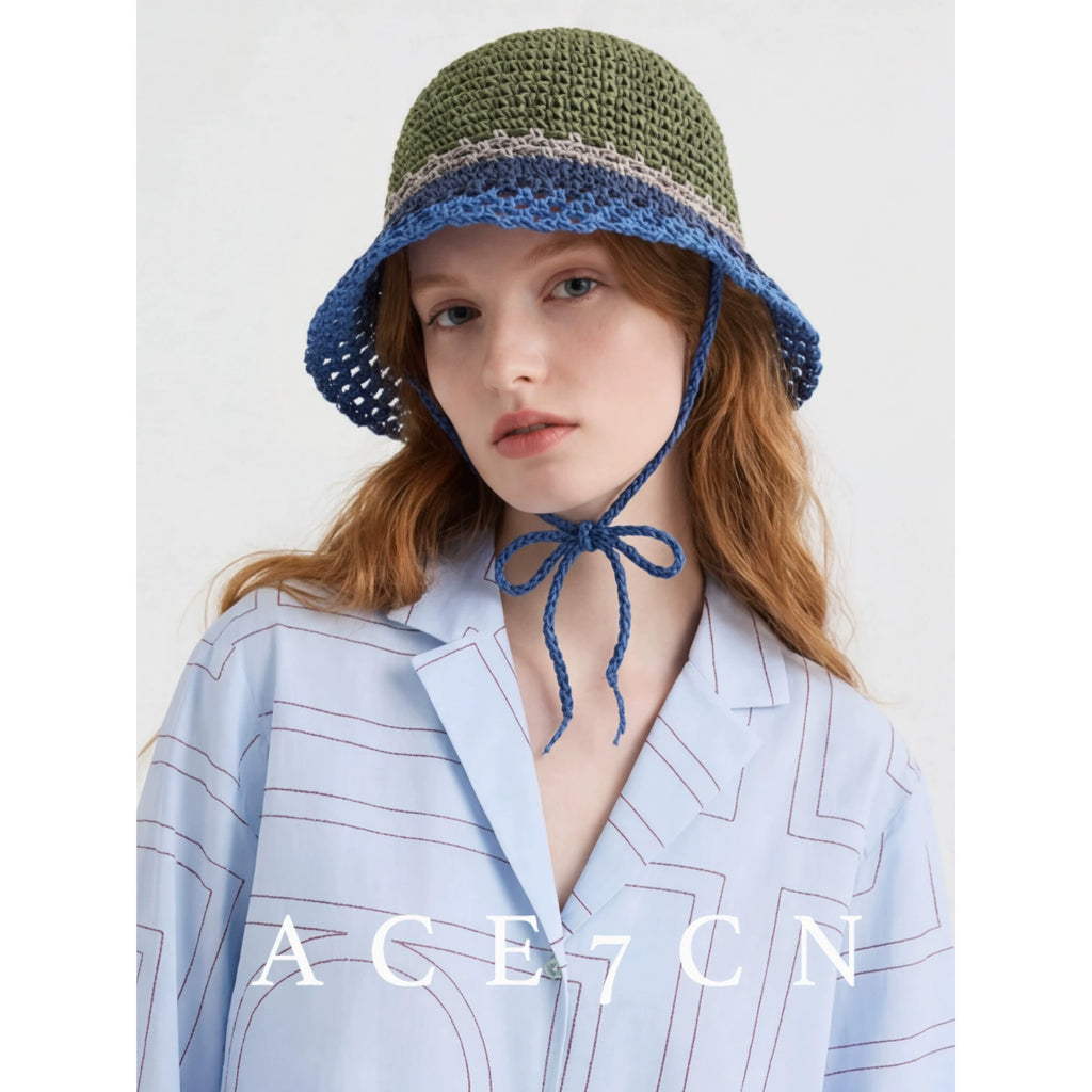 Rainbow Hand-Crochet Bucket Hat — ACE7CN