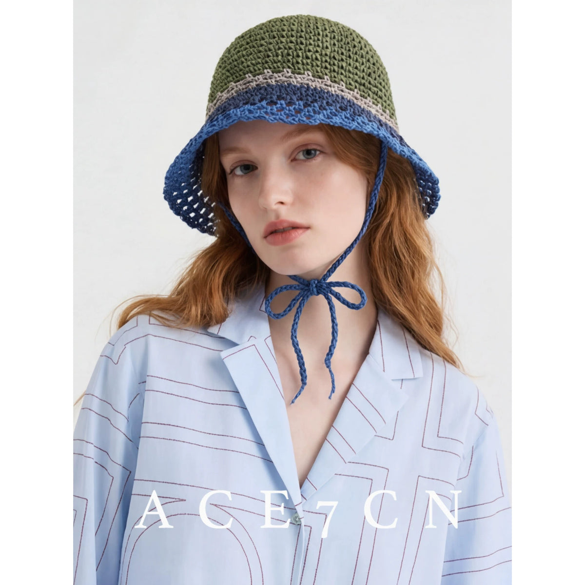 Rainbow Hand-Crochet Bucket Hat — ACE7CN