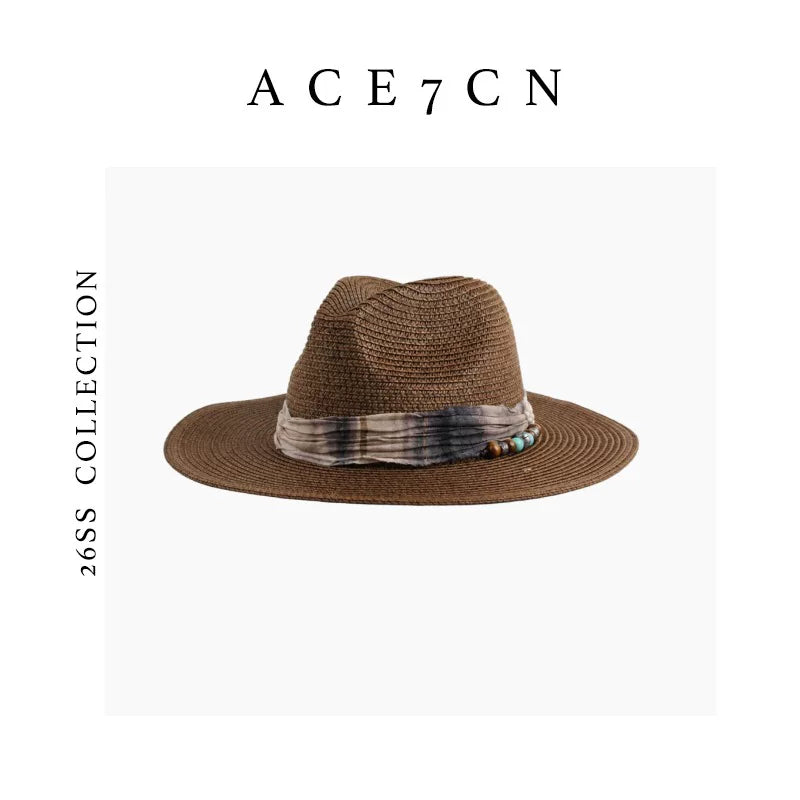 Ink-Wash Ribbon Western Fedora — ACE7CN