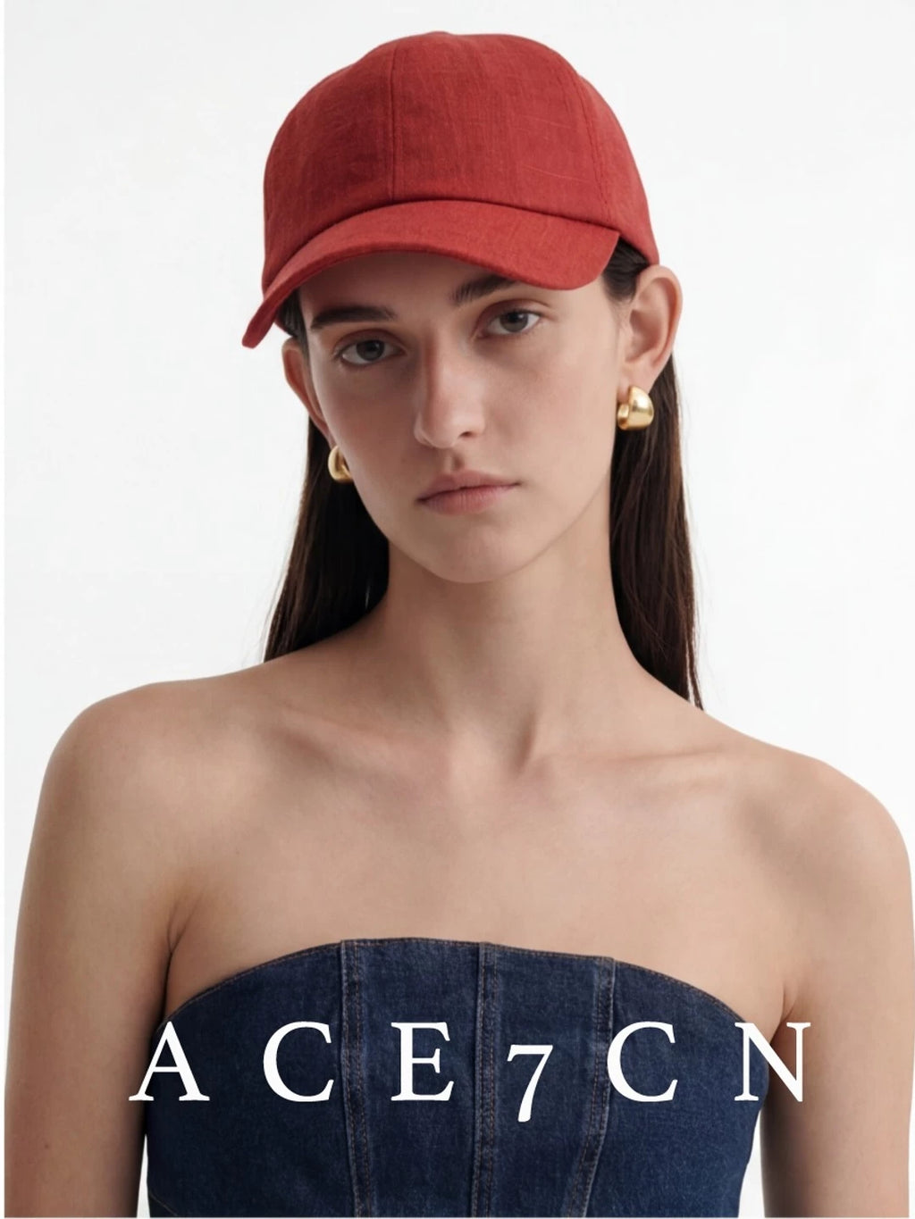 Soft-Crown Linen Baseball Cap — ACE7CN