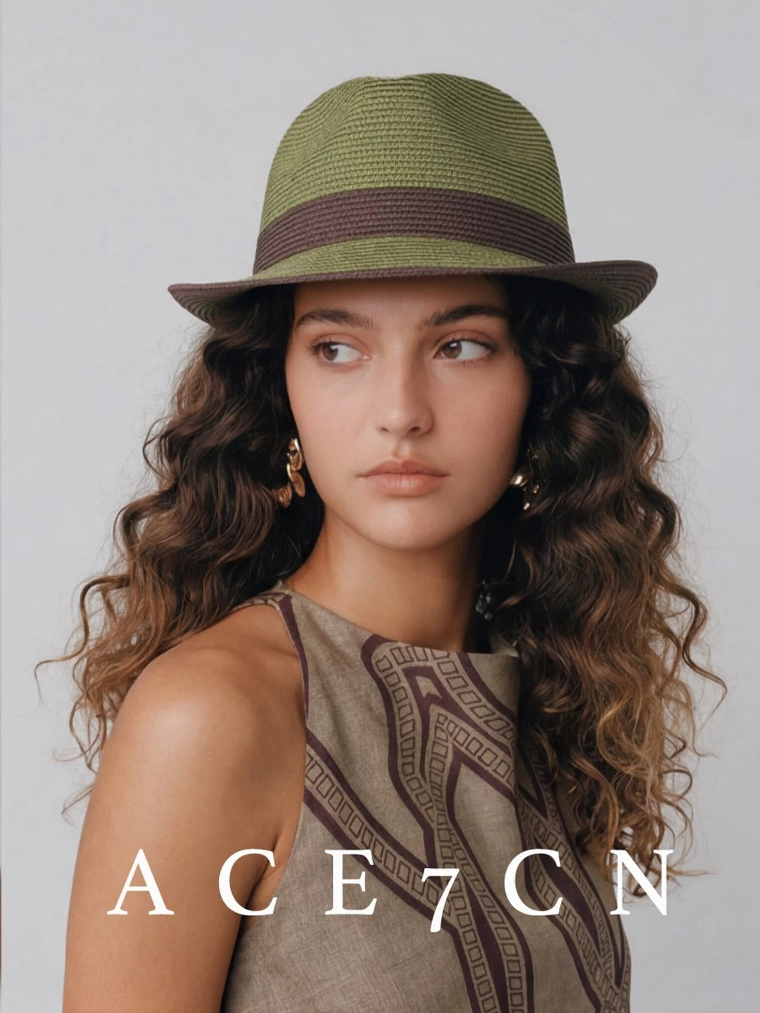 Woven Paper-Straw Sun Hat — ACE7CN