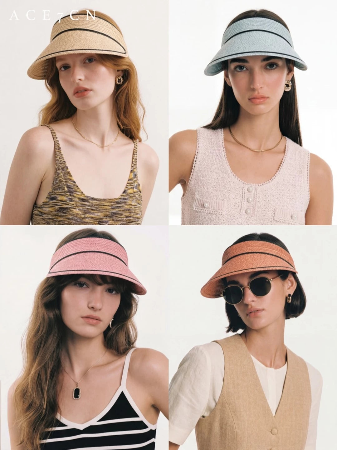Wide-Brim Headband Sun Visor — ACE7CN