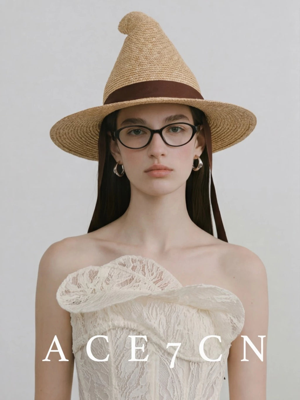 Pointed Wheat-Straw Witch Hat — ACE7CN