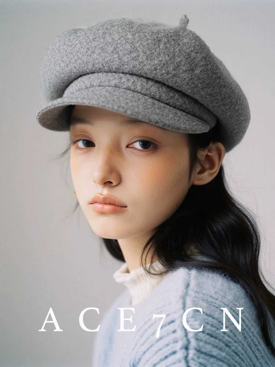 Octagonal Wool Painter Cap — ACE7CN