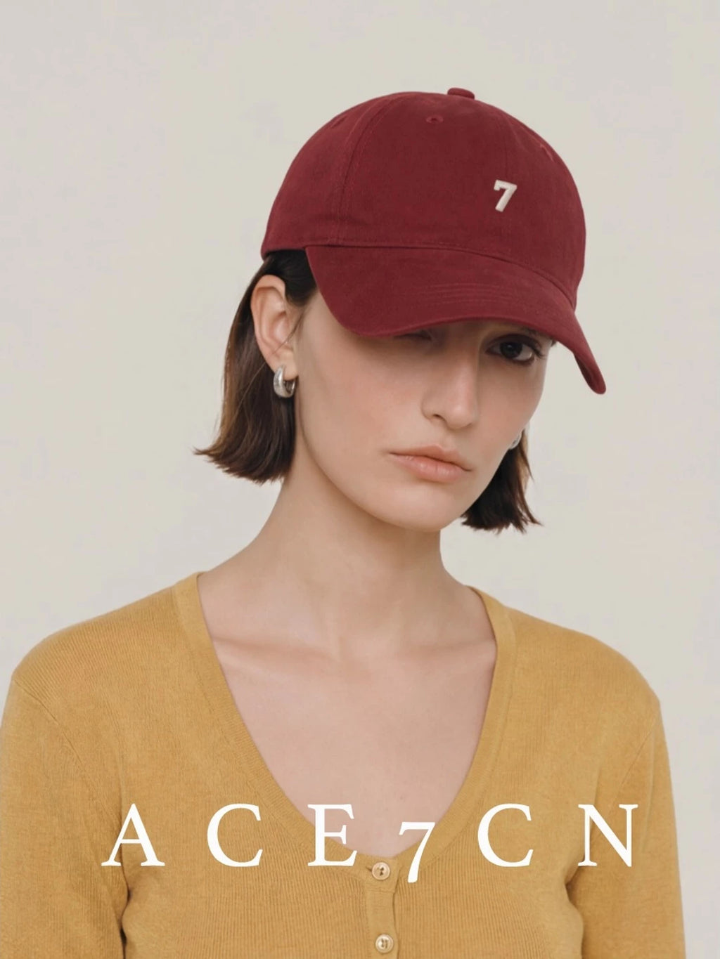 Soft-Crown Embroidered Baseball Cap — ACE7CN
