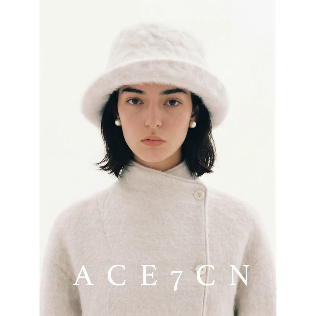 Long-Pile Angora Wool Cloche — ACE7CN