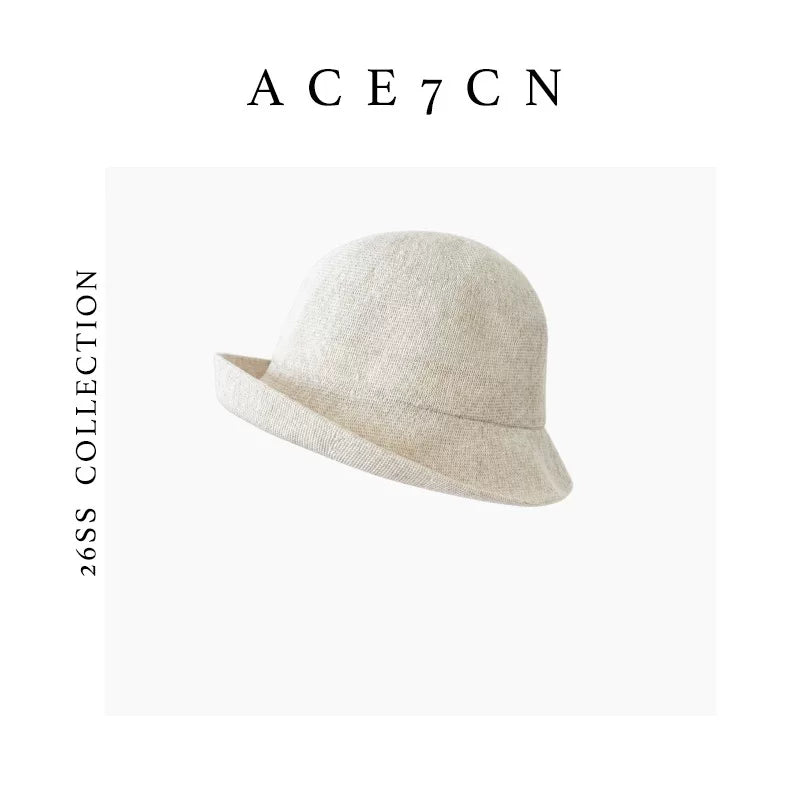 Roll-Brim Washi Paper Bucket Hat — ACE7CN