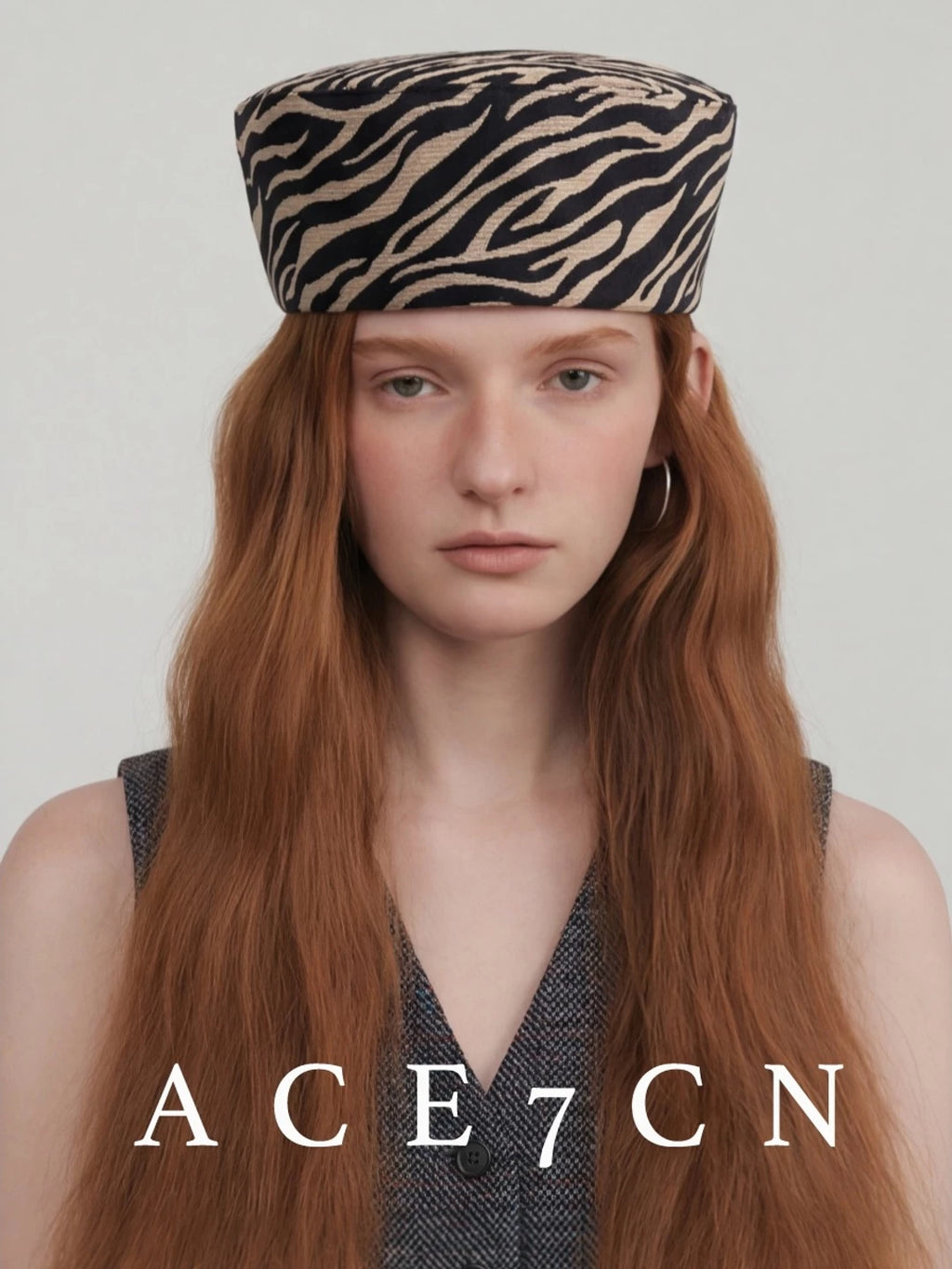 Zebra Pillbox Hat — ACE7CN