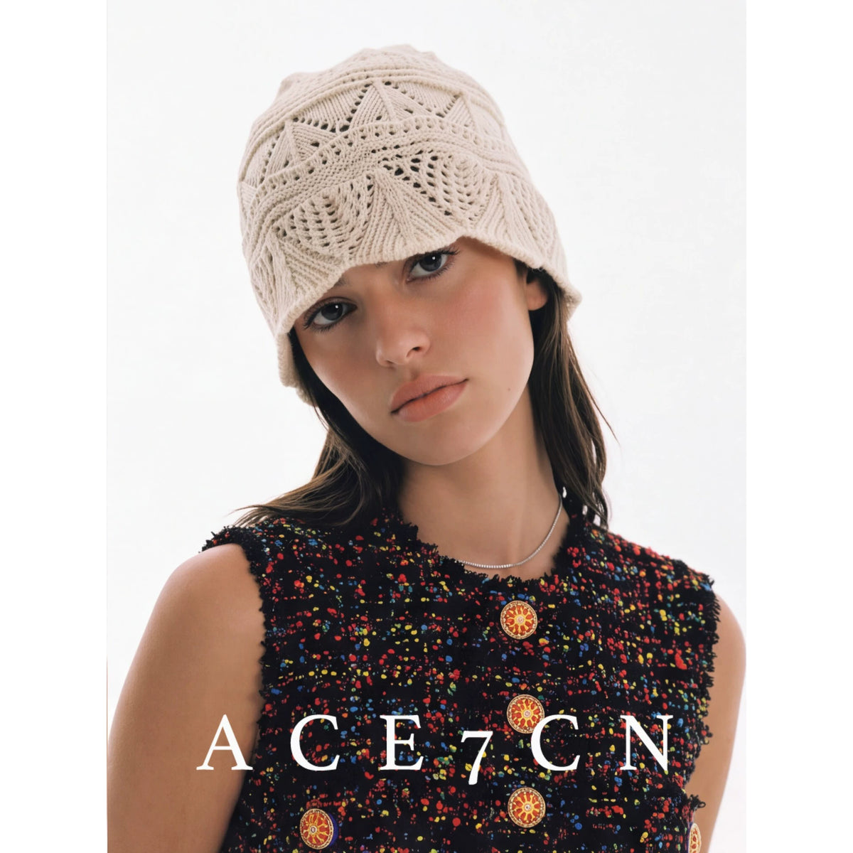 Slouchy Crochet Wrap Beanie — ACE7CN