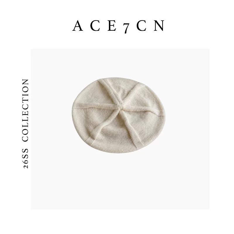 Soft Wool Knit Beret — ACE7CN