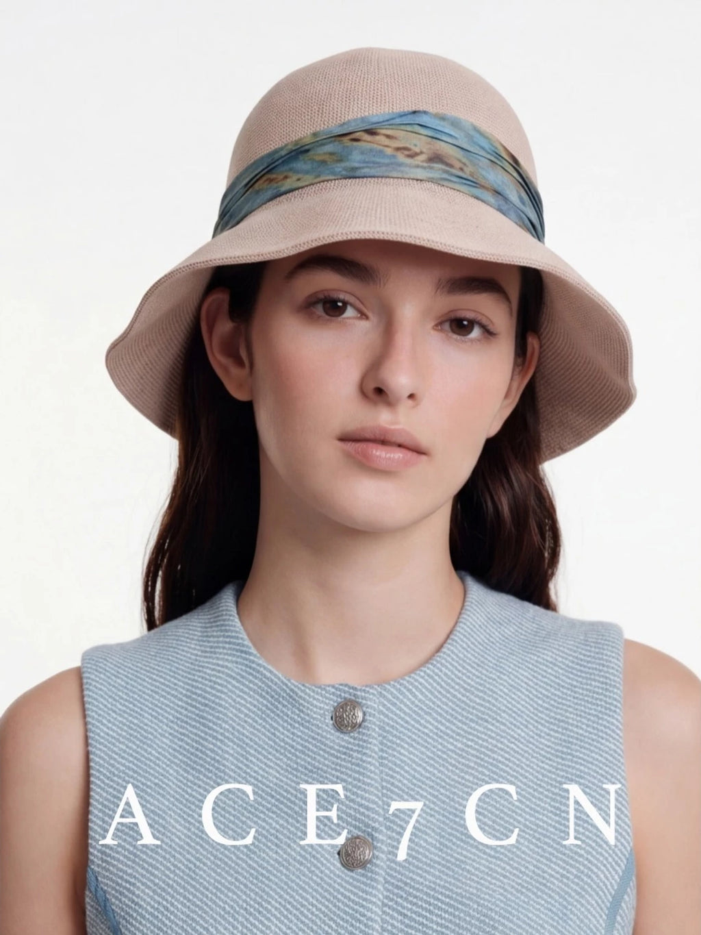 Ink-Wash Band Bucket Hat — ACE7CN